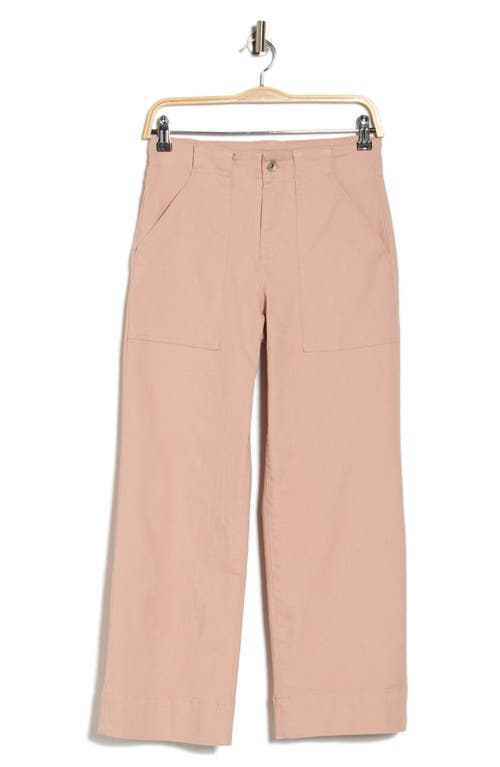 Sanctuary Ali Ankle Crop Wide Leg Jeans In Pink