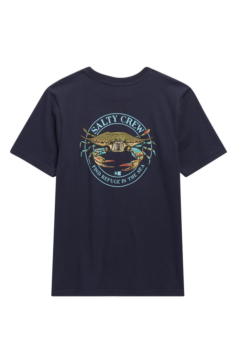 Salty Crew Kids' Jimmy Short Sleeve Graphic T-Shirt, Alternate, color, Navy