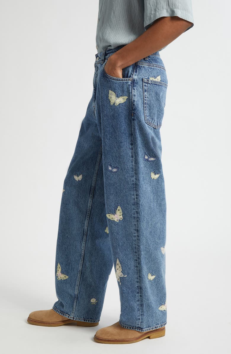 Vast Cut Wide Straight Leg Jeans