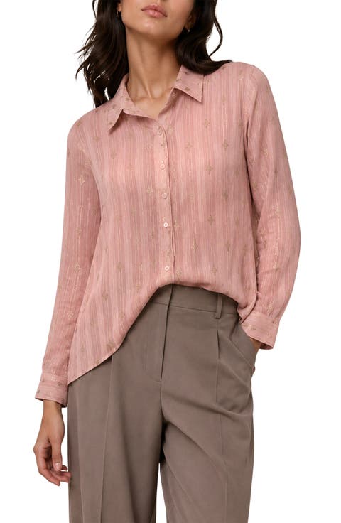 Eve Chiffon Collared Button Front Blouse