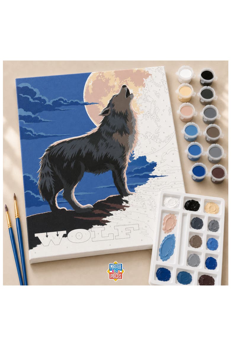 Wolf - Paint by Number, Alternate, color, Multicolor