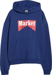 MARKET Cowboy Bear Oversize Cotton Fleece Hoodie