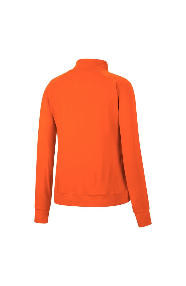 COLOSSEUM Women's Colosseum Orange Bowling Green St. Falcons Kipling Raglan Quarter-Snap Top, Alternate, color, 