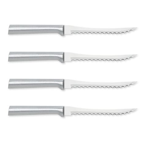 Cutlery 5-Inch Tomato Slicer Stainless Steel Serrated Blade, Set of 4
