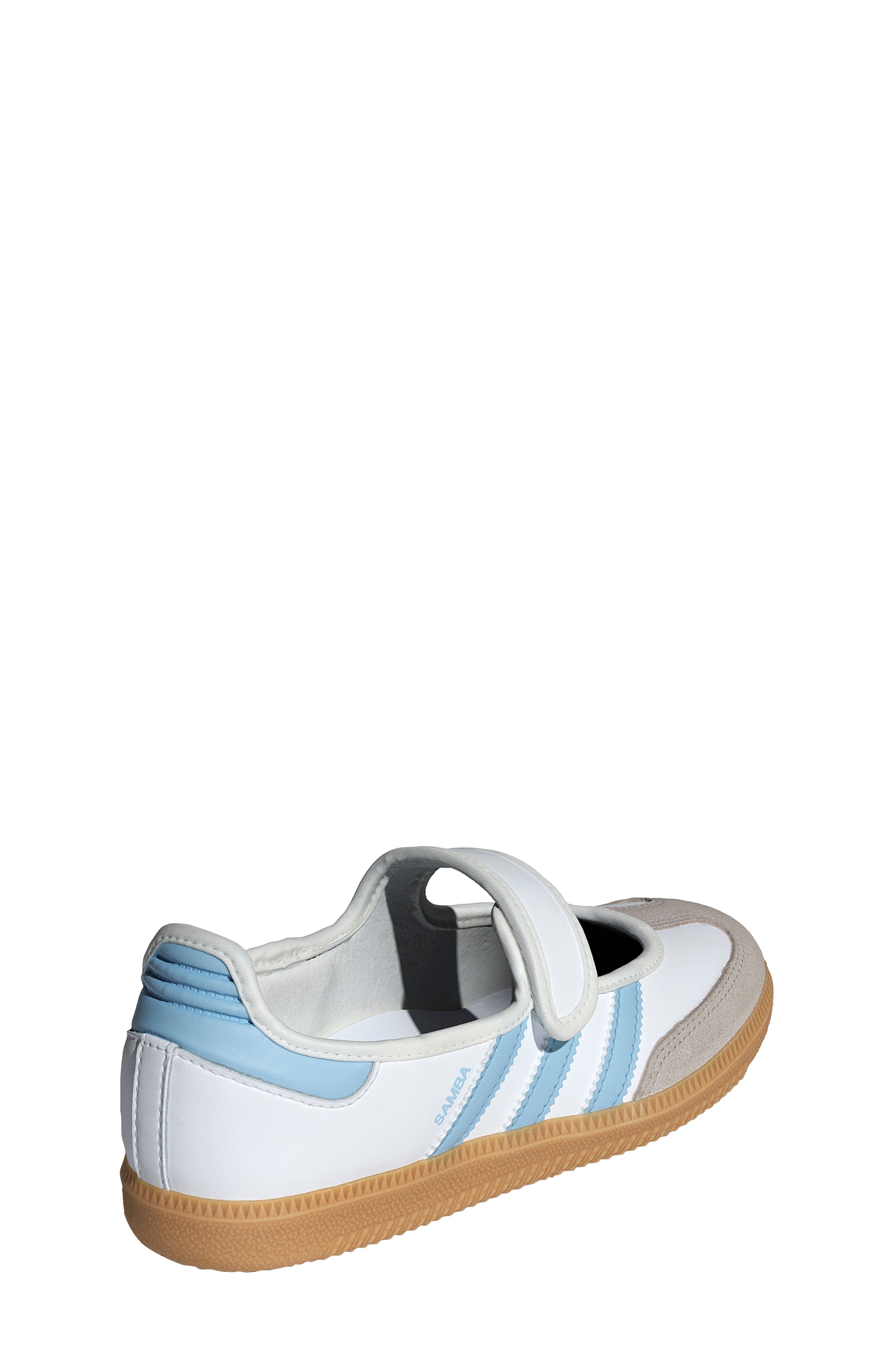 Kids' Samba Jane Sneaker, Alternate, color, WHITE/ CLEAR SKY/ GUM