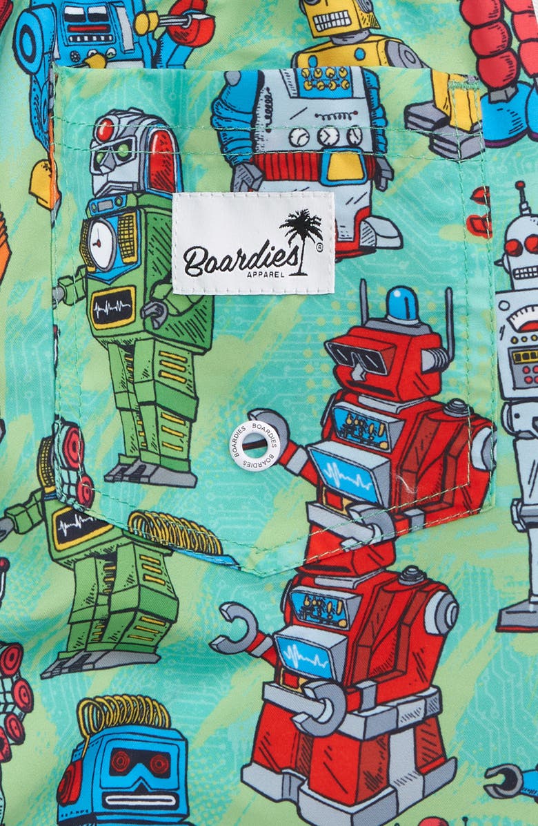 Boardies Kids' Robots Swim Trunks, Alternate, color, 