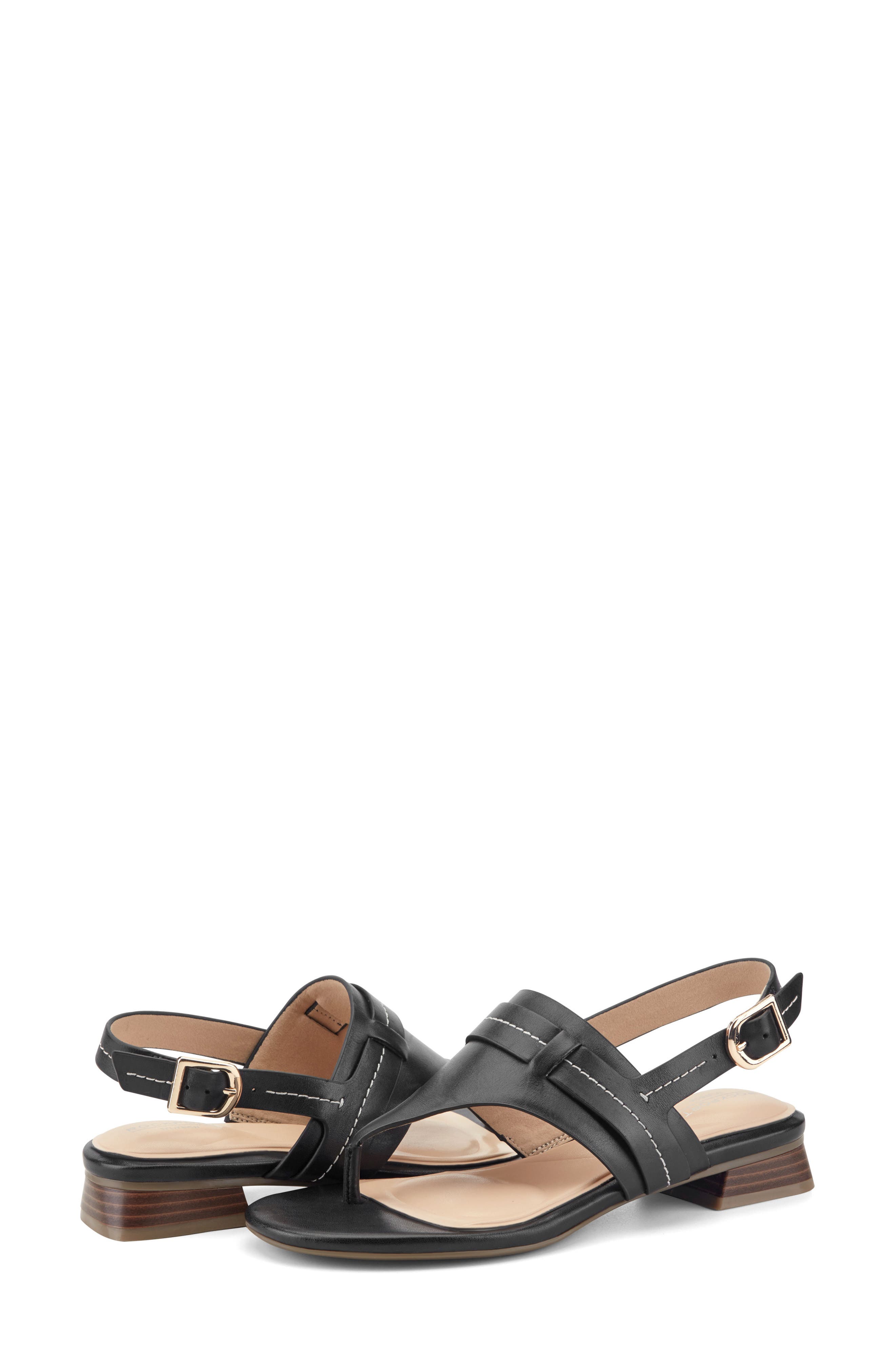 Rockport Ofera Slingback Sandal, Alternate, color, Black Leather