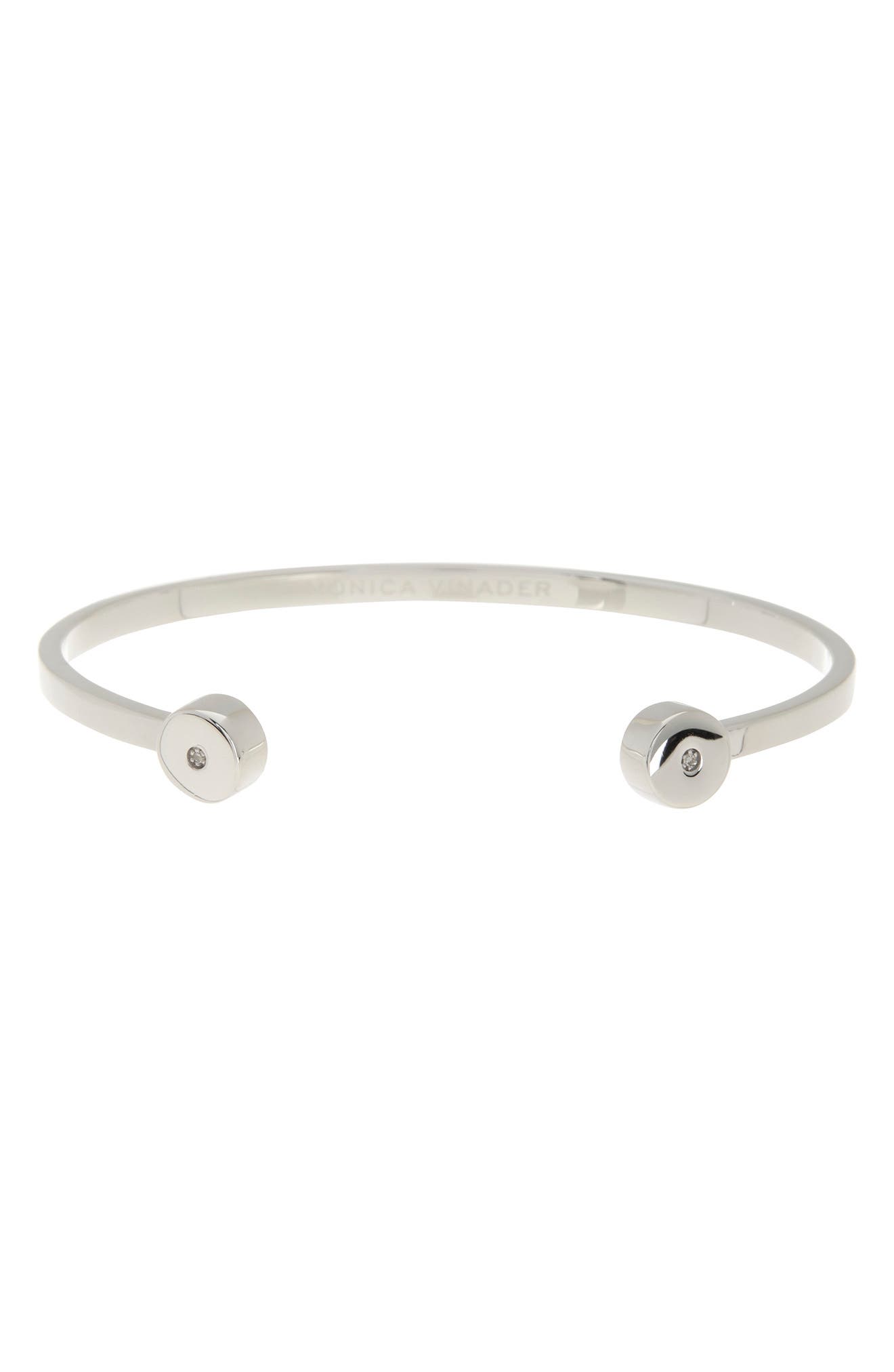 Monica Vinader Linear Solo Diamond Cuff Bracelet - 0.02 ctw