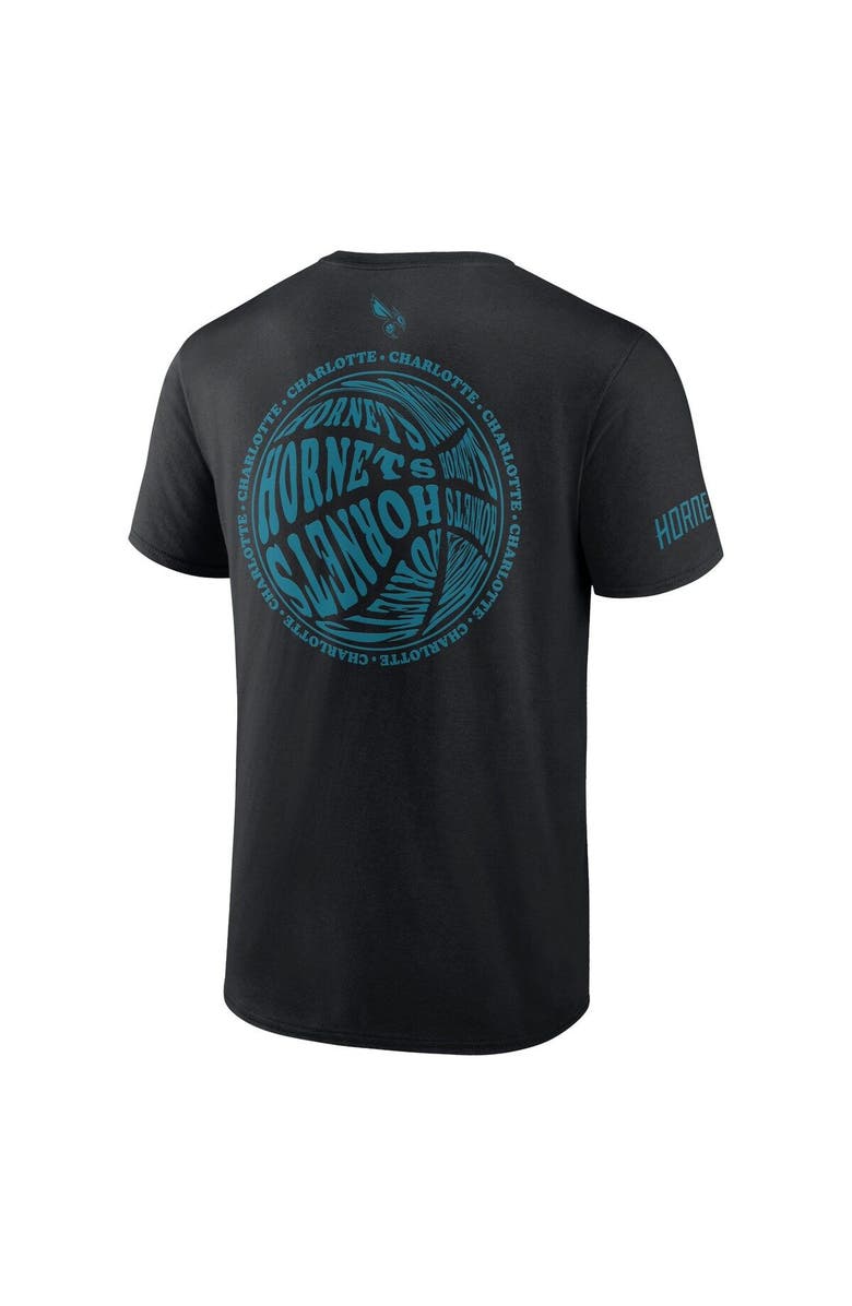 FANATICS Men's Fanatics Branded Black Charlotte Hornets Basketball Street Collective T-Shirt, Alternate, color, Black