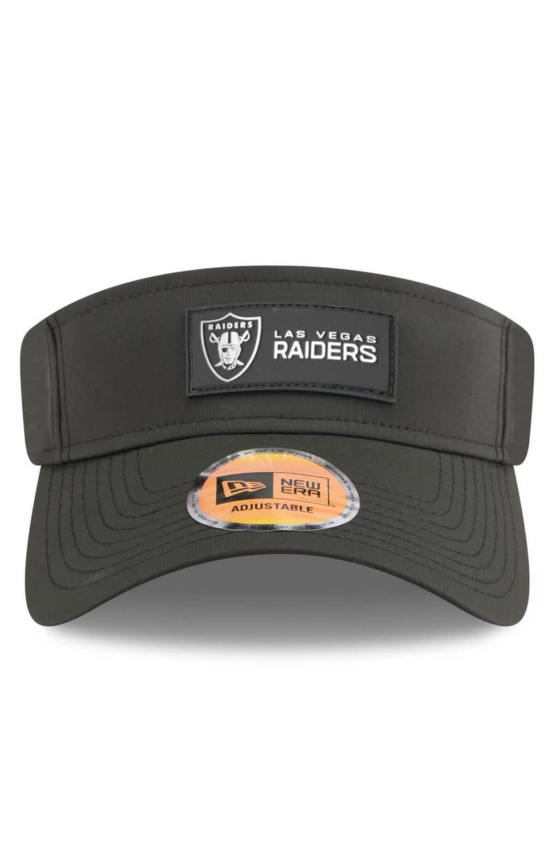 New Era Men's New Era Black Las Vegas Raiders 2025 Sideline Visor, Alternate, color, Black