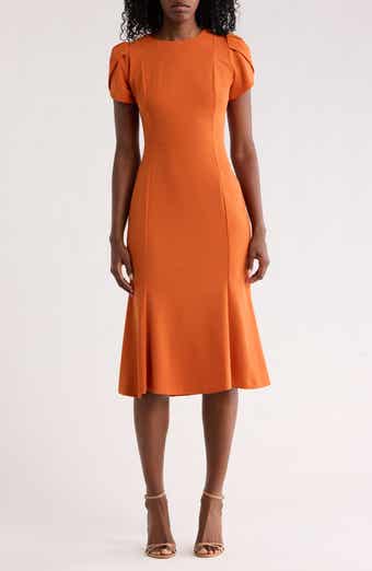 Calvin Klein Tulip Sleeve Midi Dress