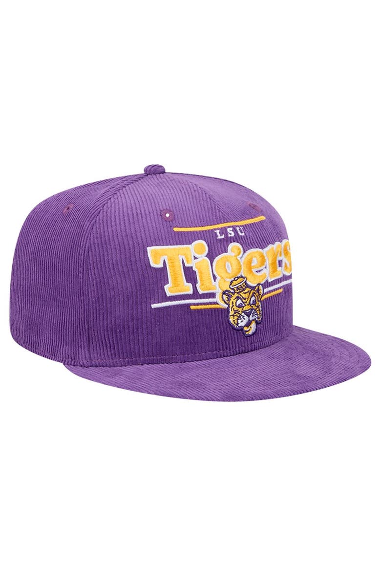 Men's New Era Purple LSU Tigers Display 9FIFTY Snapback Hat, Alternate, color, Purple