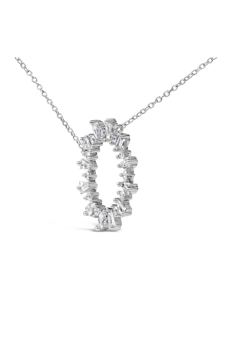 Sterling Silver 3/4 Cttw Diamond Starburst Medallion Pendant Necklace, Alternate, color, Silver