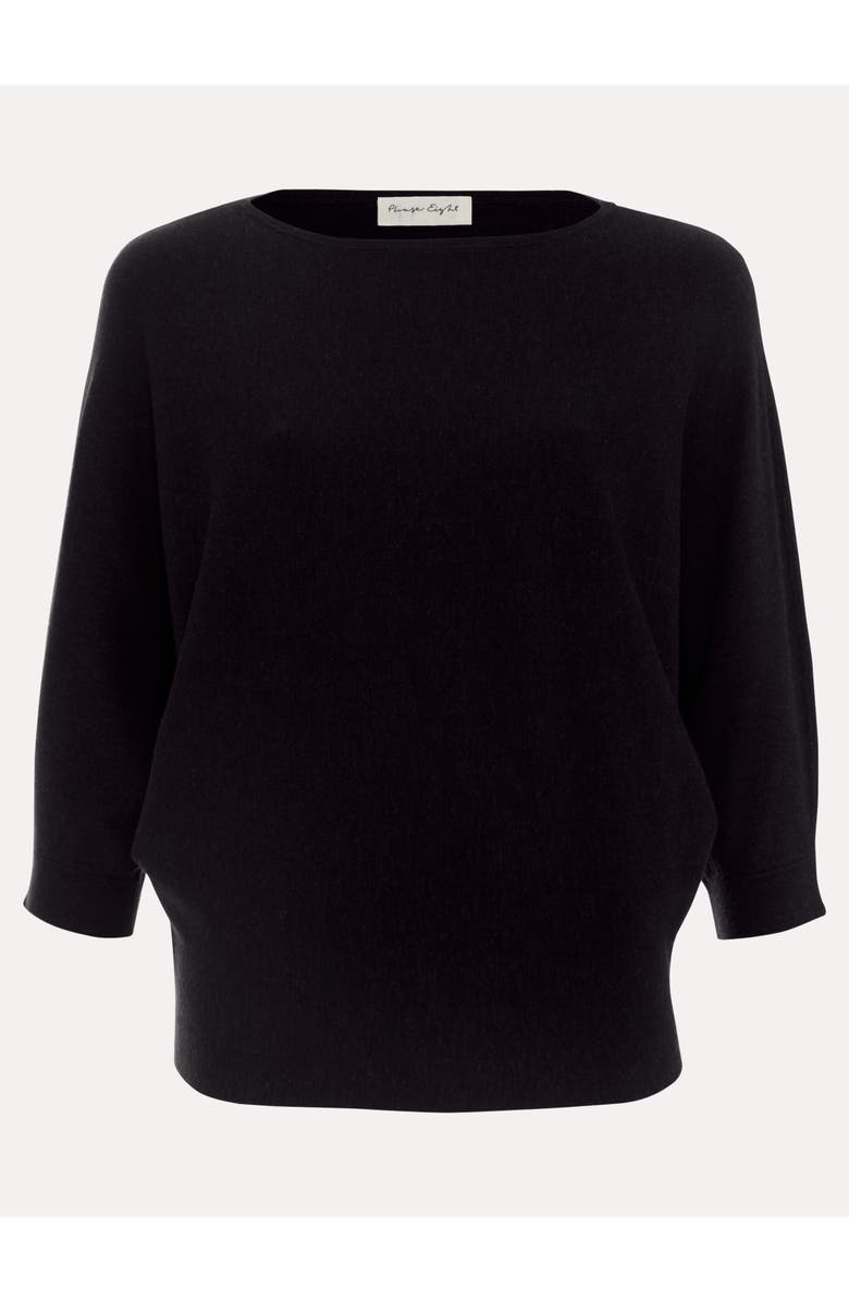 Phase Eight Cristine Slash Neck Knit Jumper, Alternate, color, Black