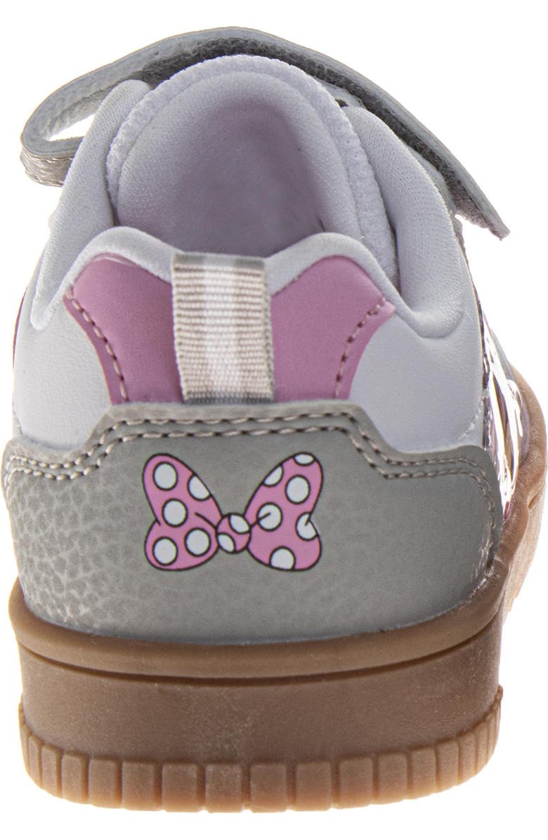 Disney Minnie Mouse Sneaker Toddler Little Kid, Alternate, color, Grey White