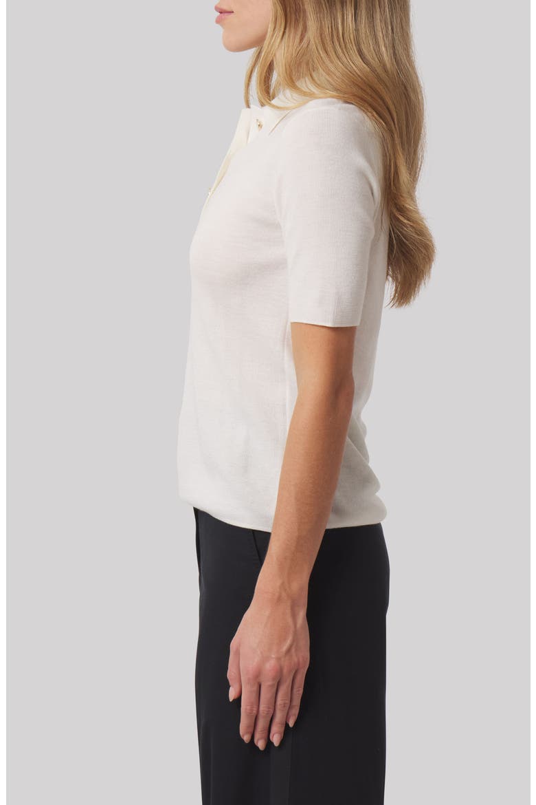 Danielle Wool Polo, Alternate, color, ANTIQUE WHITE