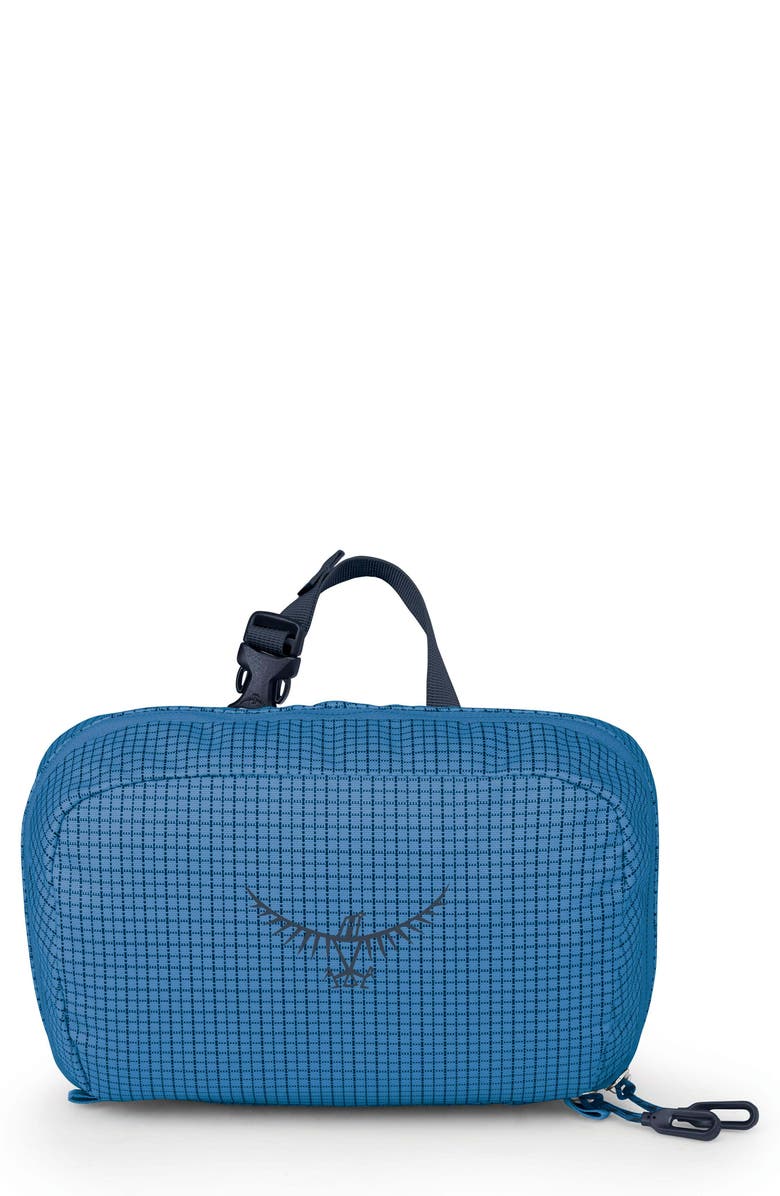 Osprey Transporter Water Resistant Toiletry Kit, Main, color, Blue Flame/Nocturnal Blue