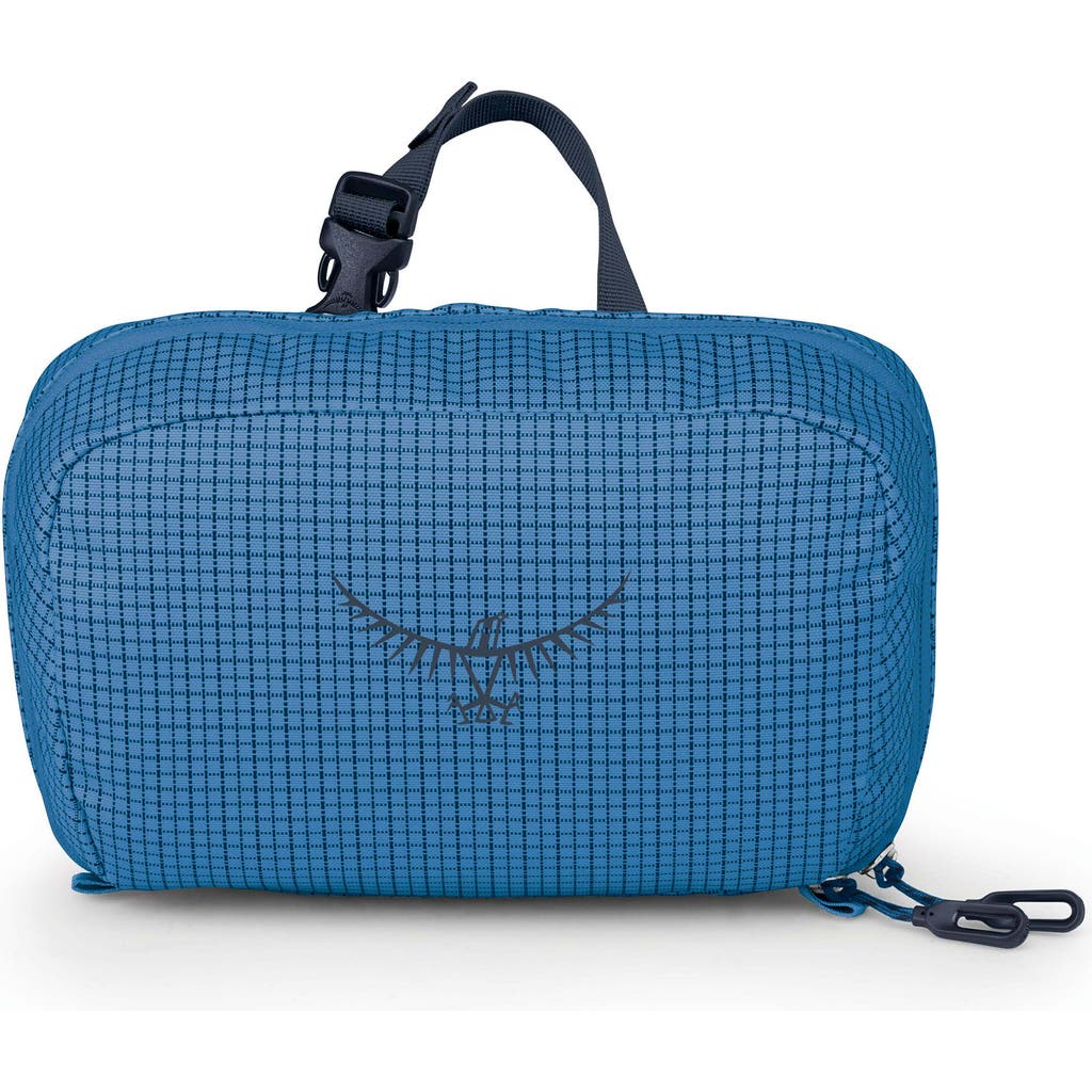 Osprey Transporter Water Resistant Toiletry Kit In Blue Flame/nocturnal Blue