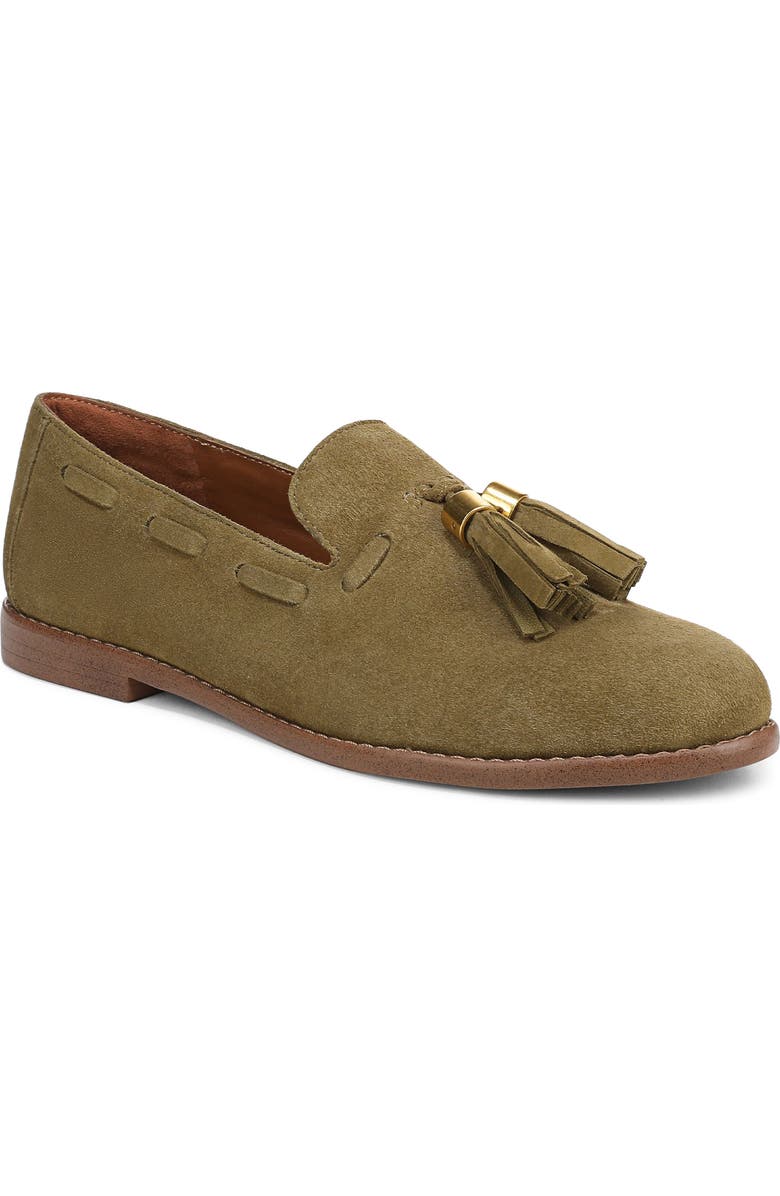 Franco Sarto Hartlie Tassel Loafer, Main, color, Moss Green