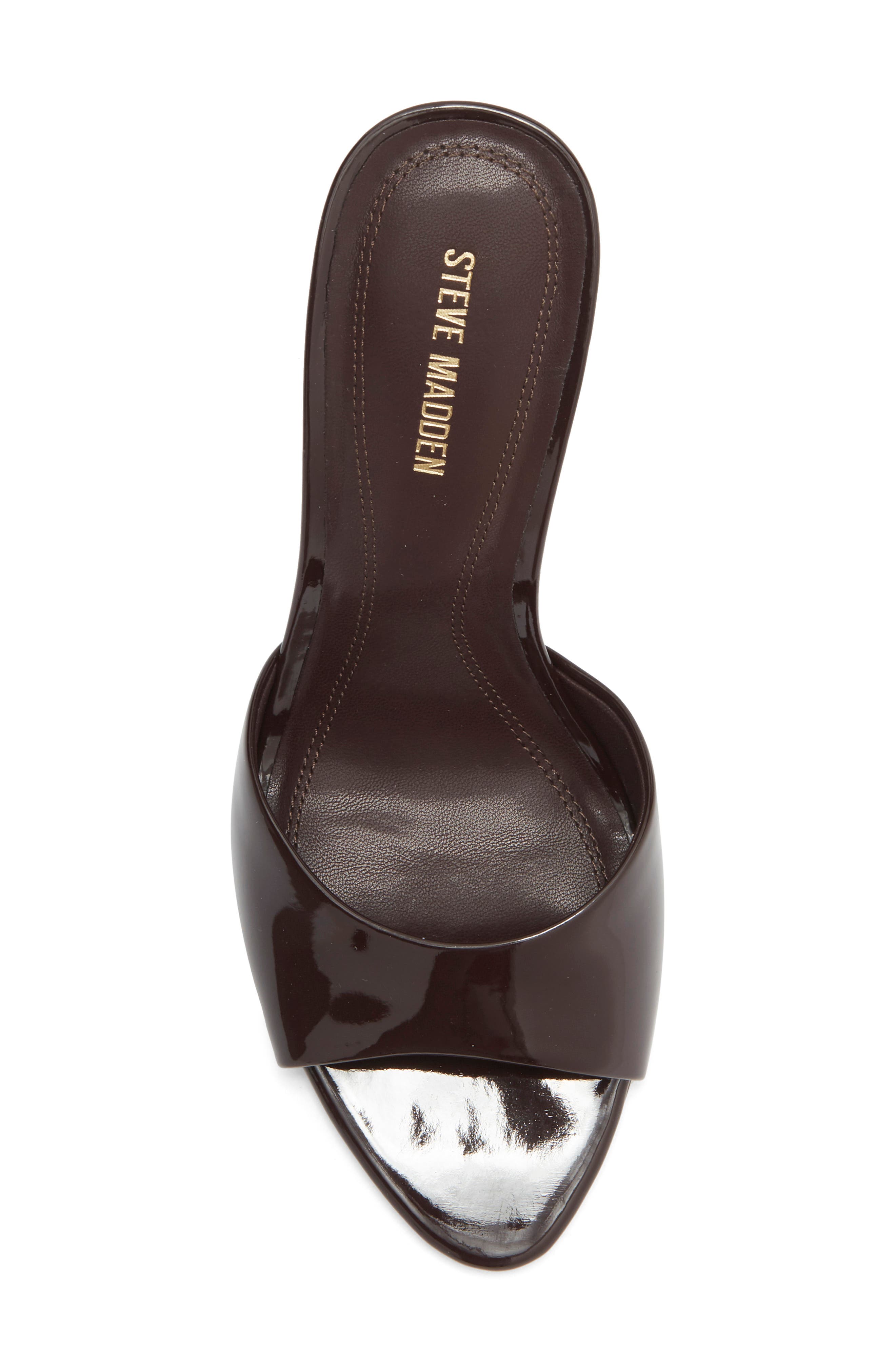 Santi Slide Sandal, Alternate, color, BROWN PATENT