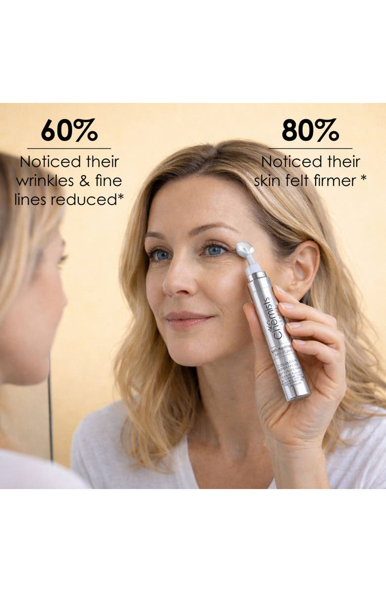 SKINCHEMISTS Collagen Advanced Anti-Ageing Eye Treatment 15ml for Loss of Firmness, Anti-Aging, Alternate, color, White