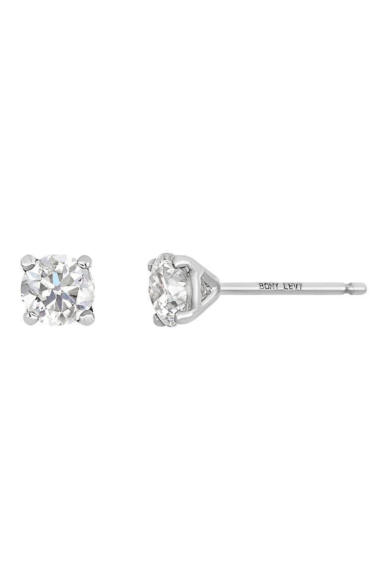 14K Gold Prong Diamond Stud Earrings - 0.15 ctw. (Nordstrom Exclusive), Main, color, 14K WHITE GOLD