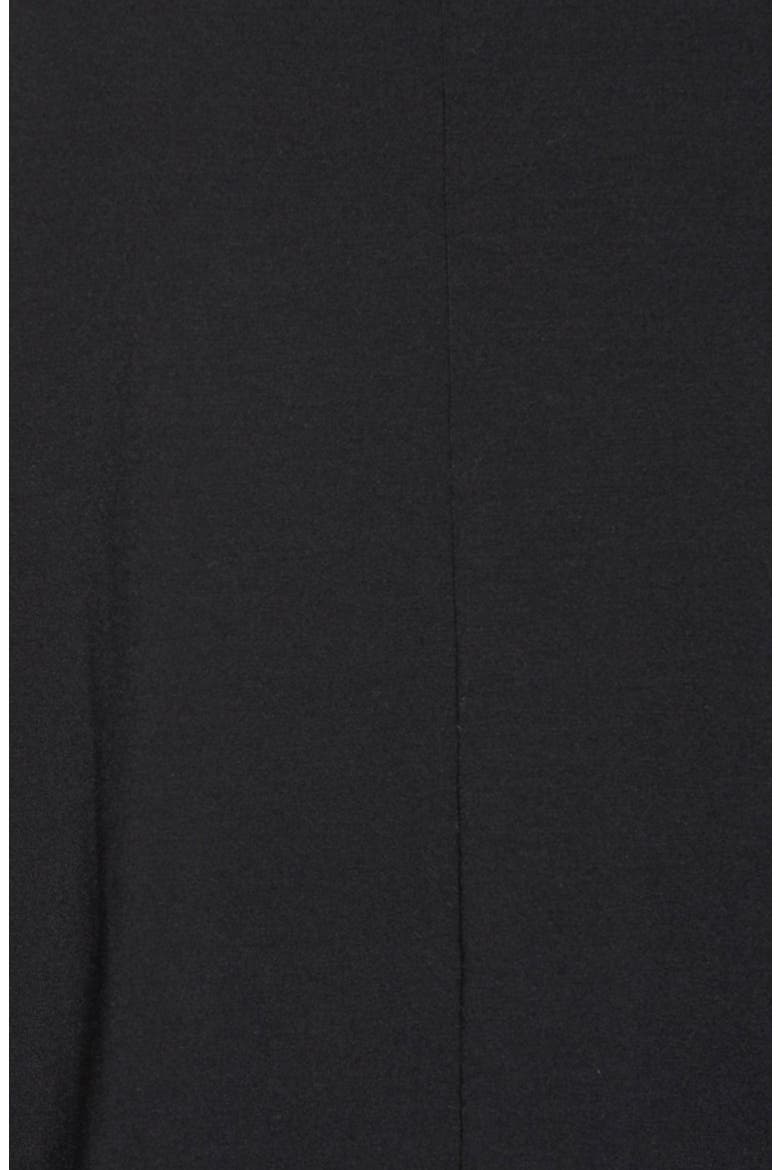 'Angela' Long Sleeve Wrap Front Top, Alternate, color, BLACK
