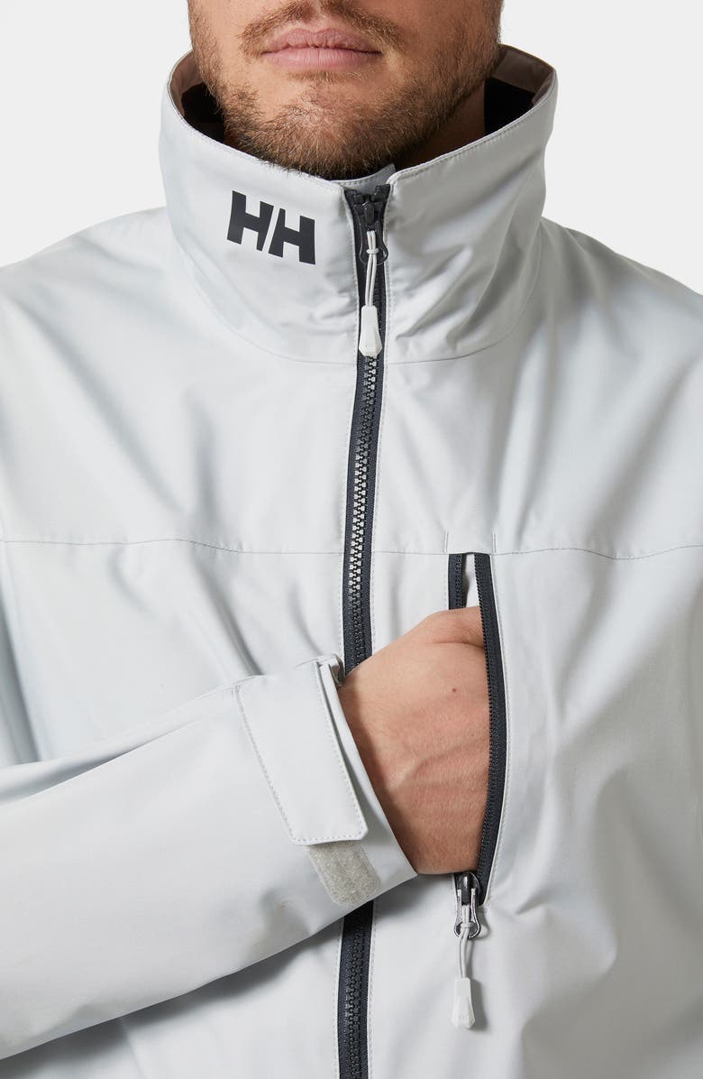 Helly Hansen Crew 2.0 Waterproof Sailing Jacket, Alternate, color, Grey Fog