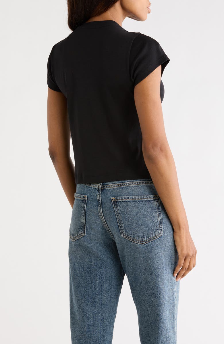 A.L.C. Avery Cotton T-Shirt, Alternate, color, Black