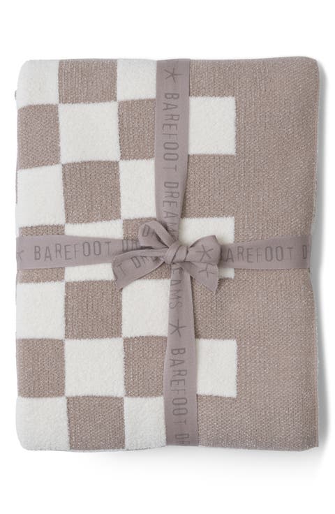 CozyChic™ Checkered Cotton Blend Throw Blanket