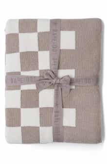 Barefoot Dreams® CozyChic™ Checkered Cotton Blend Throw Blanket