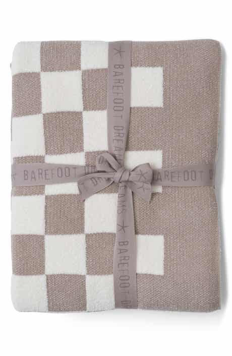 Barefoot Dreams® CozyChic™ Checkered Cotton Blend Throw Blanket