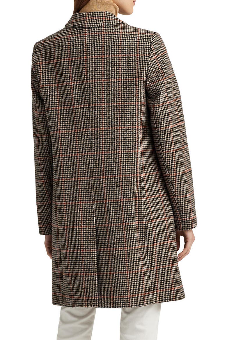 Houndstooth Check Wool Blend Coat, Alternate, color, BOX HOUNDSTOOTH