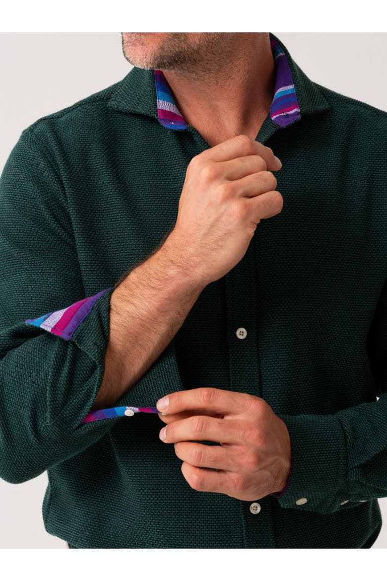 Button Up Shirt, Alternate, color, Green