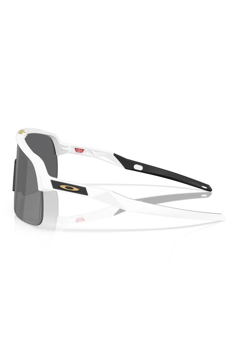 Sutro Lite Players Collection 39mm Prizm™ Polarized Wrap Shield Sunglasses, Alternate, color, BLACK WHITE