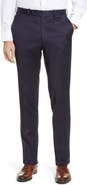 Peter Millar Harker Flat Front Stretch Wool Twill Dress Pants