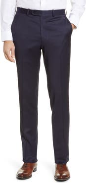 Peter Millar Harker Flat Front Stretch Wool Twill Dress Pants