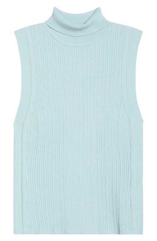Varley Anastasia Sleeveless Turtleneck In Blue