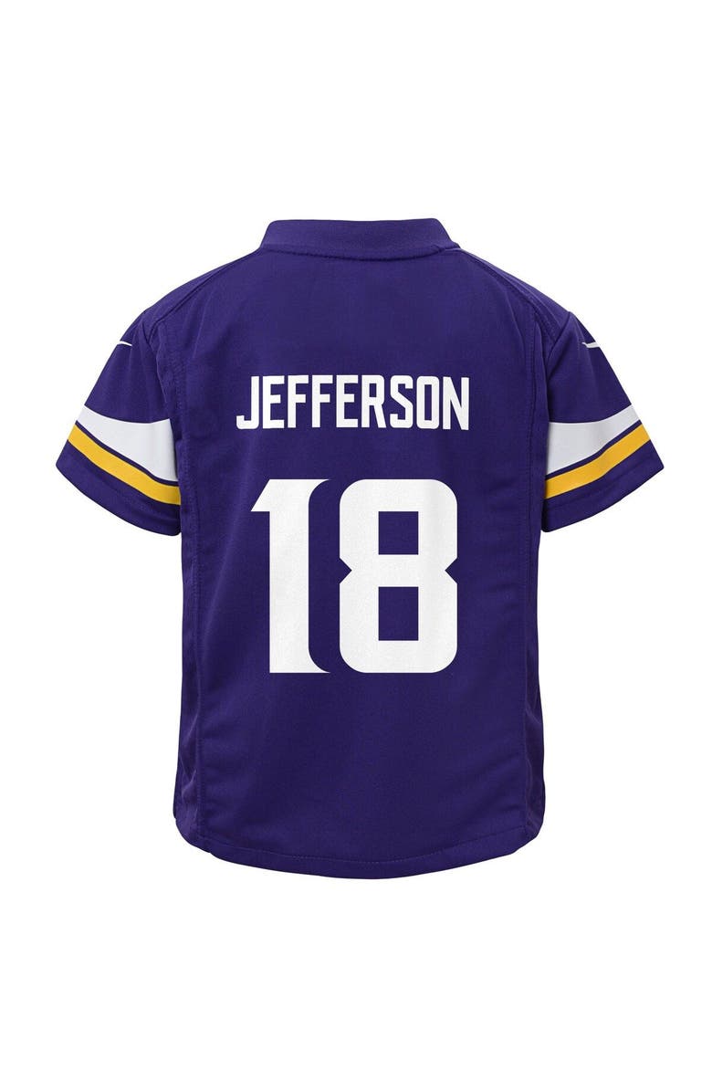 Nike Toddler Nike Justin Jefferson Purple Minnesota Vikings Game Jersey, Alternate, color, Purple