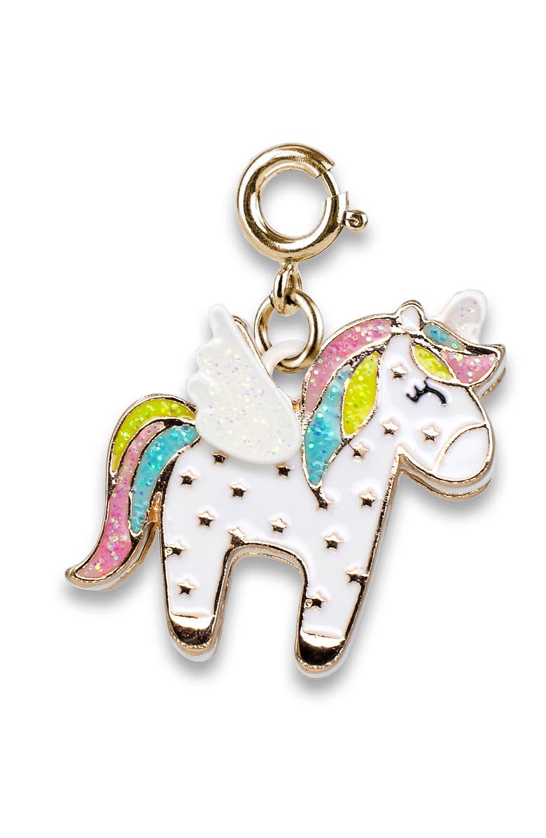CHARM IT!<sup>®</sup> Flying Unicorn Charm, Main, color, White
