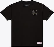 Mitchell & Ness Men's Mitchell & Ness Black Golden State Warriors Airbrush T-Shirt