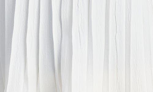 Vince Sleeveless Pleated A-line Top In White