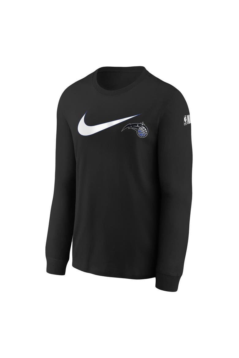 Youth Nike Black Orlando Magic Swoosh Long Sleeve T-Shirt, Alternate, color, Black