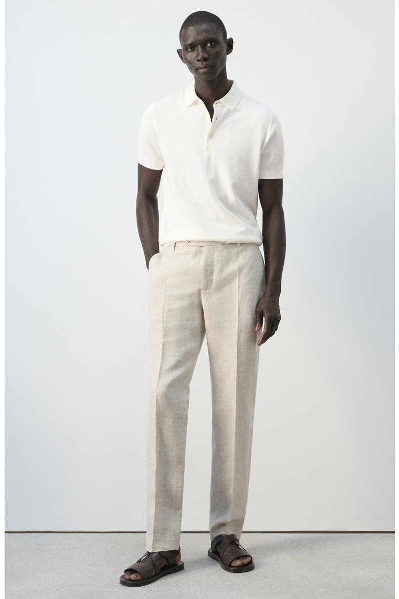 Fine Knit Cotton Polo, Alternate, color, OFF WHITE