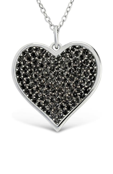 Cubic Zirconia Heart Pendant Necklace