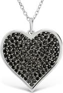 Sterling Forever Cubic Zirconia Heart Pendant Necklace