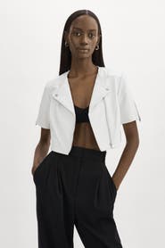 LAMARQUE Kirsi | Cropped Biker Jacket