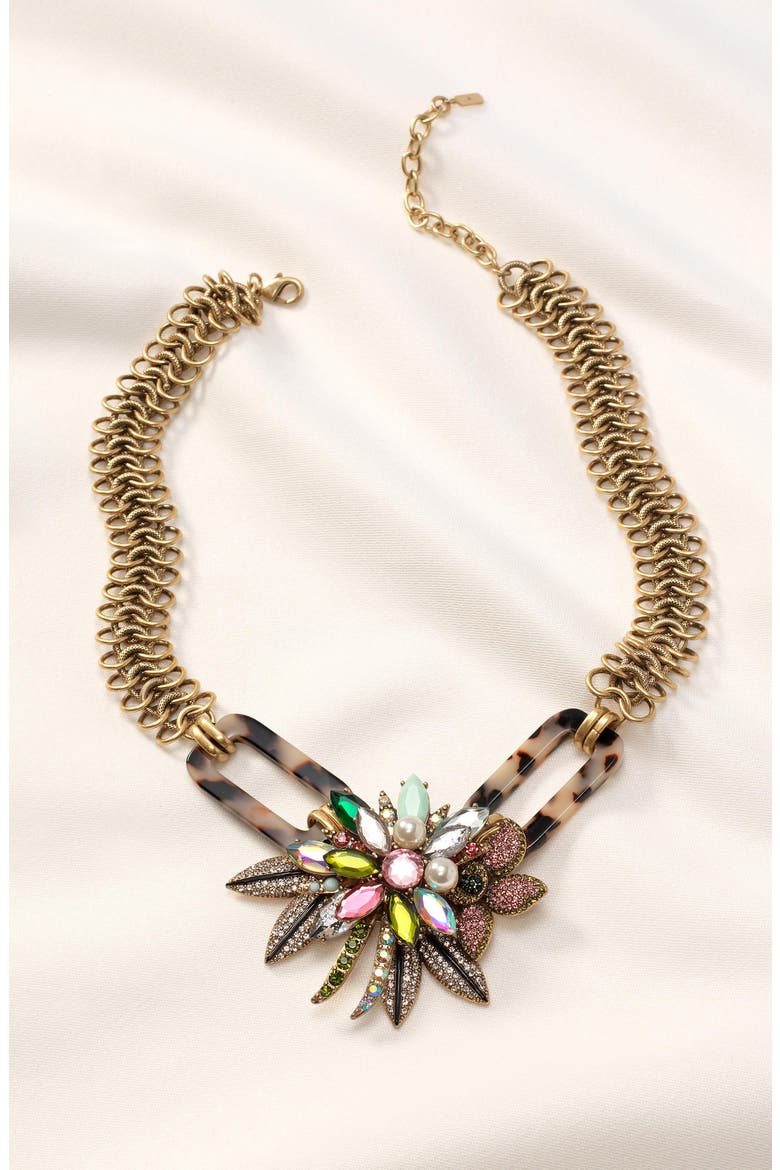 Belle Bib Necklace, Alternate, color, GOLD/ MULTI