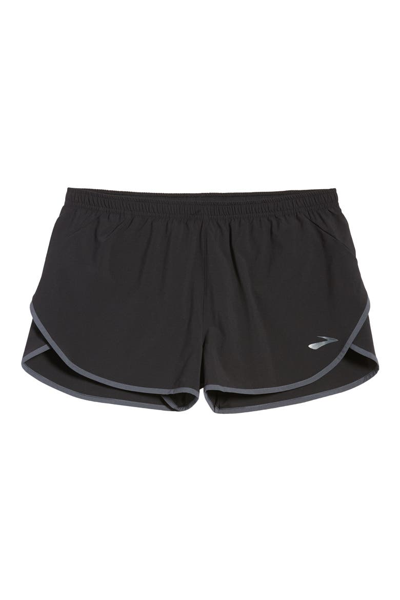 Hightail Men's 3" Split Performance Running Shorts, Alternate, color, BLACK/ ASPHALT