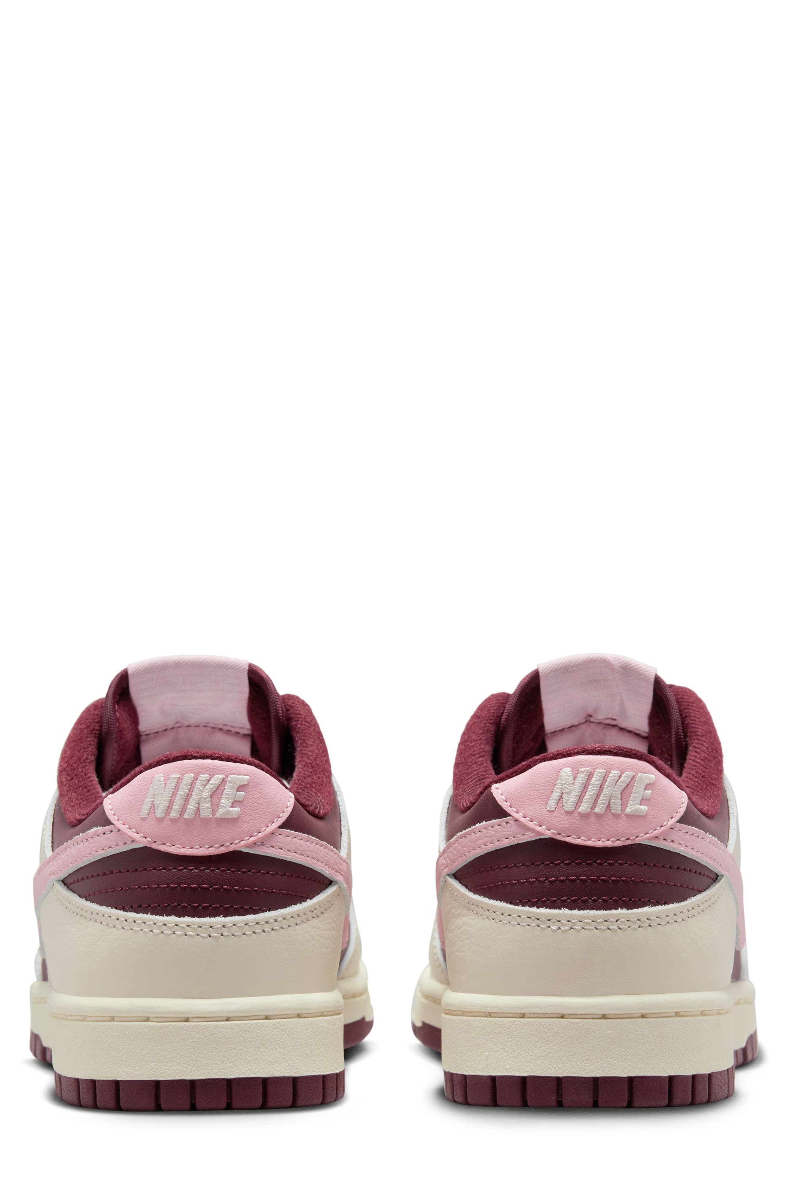 Valentine's Day Dunk Low Retro Premium Sneaker, Alternate, color, PALE IVORY/ SOFT PINK